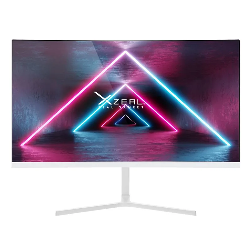 Monitor Xzeal 23.8 pulgadas Xzeal XSPMG07W XST-570-1 Panel Curvo VA FHD 100Hz 5ms 1xVGA + 1xHDMI + Vesa 100x100mm Blanco 100 Hz
