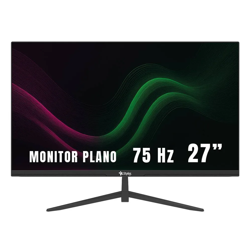 Monitor Stylos 27 Pulgadas STPMOT8B Flat Panel LED HD 75Hz 5ms Black Negro