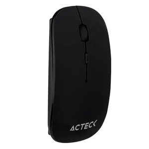 Mouse ACTECK Inalámbrico 2.4 GHZ 1600 DPI 3 LVLS WINDOWS-LINUX-MAC OS SLIM Negro OPTIMIZE MI240 1200 DPI AC-928885