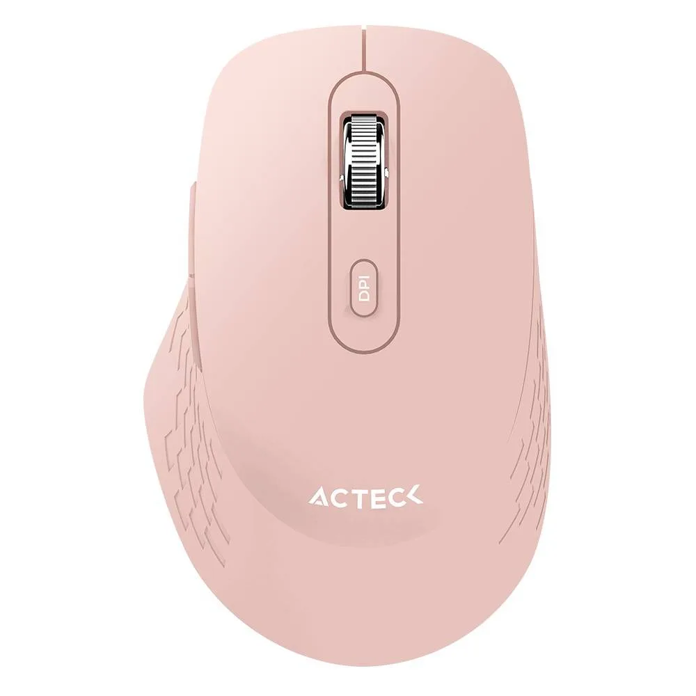 Mouse Inalámbrico 2.4hz Optimize Flow MI480 Advanced Series Conexión USB Dongle 2.4ghz - 5 Botones + Scroll. Clic Silencioso, DPI: 1600 ACTECK 1600