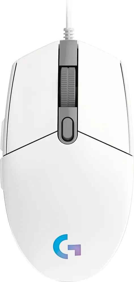 Mouse LOGITECH G203 - USB, Juego, 200-8.000 dpi, Color blanco 910-005794
