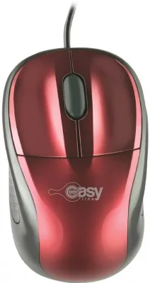 Mouse Easy Line EASY LINE - Rojo, 3 botones, Óptico, 1000 DPI EL-993315