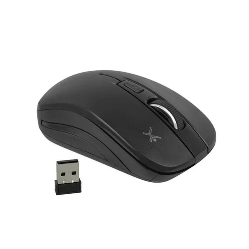 Mouse PERFECT CHOICE PC-044758 - Negro, 3 Botones, RF Inalámbrico, Óptico, 1600 DPI
