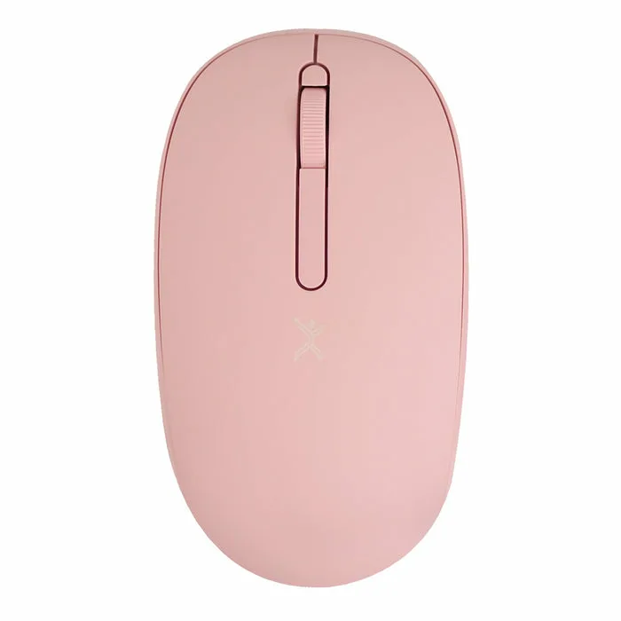 Mouse Inalámbrico rosa silencioso con receptor doble USB C+USB A PC-045182 PERFECT CHOICE
