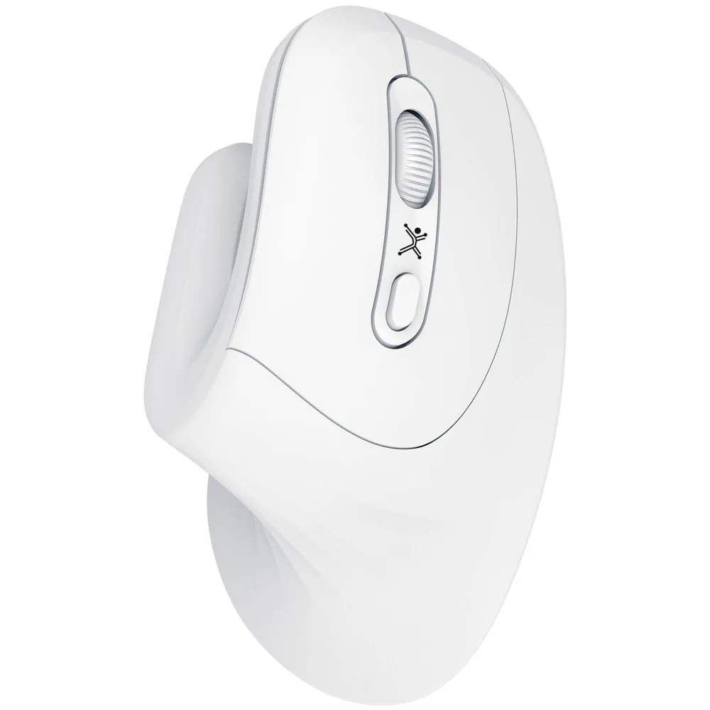 Mouse Inalámbrico Diseño Vertical Click Silencioso Snouse Color Blanco | PERFECT CHOICE 1600 DPI PC-045205