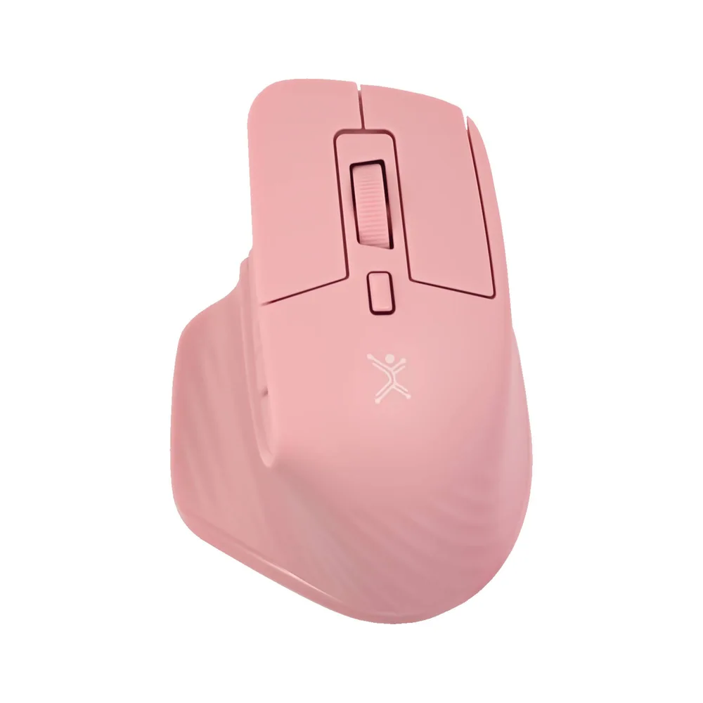 Mini Ratón Recargable Conexión Dual 2.4 GHz + Bluetooth Pixie Color Rosa | PERFECT CHOICE 1600 DPI PC-045281