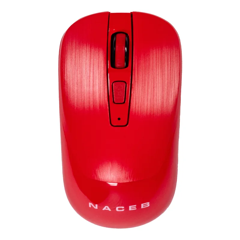 Naceb Mouse Inal 2.4G Rojo NA-0137R Naceb Technology 1600 DPI