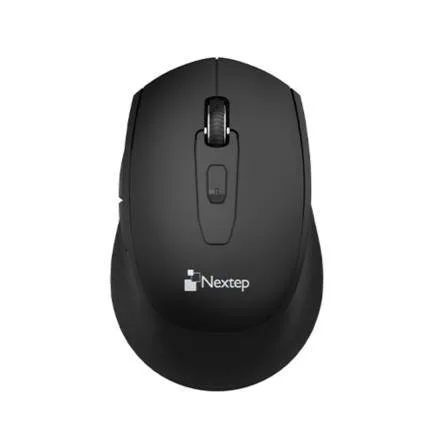 Mouse Nextep Inalámbrico NE-410X USB 1600 dpi Batería Incluida AA Color Negro alcance 10 mts