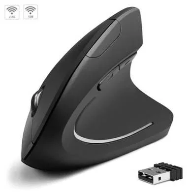 Mouse Inalambrico Ergonomico Vertical Recargable Dpi Ajustable - Brobotix 6000816 1600 DPI