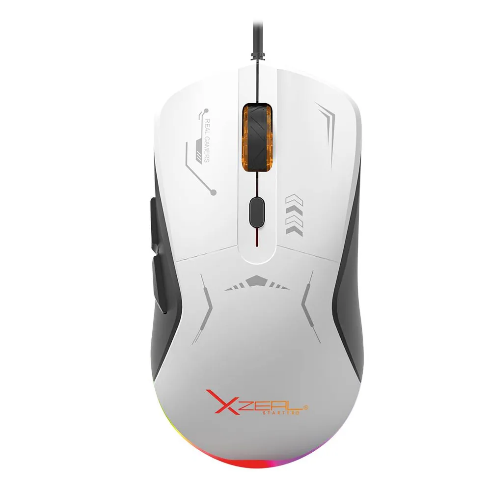 Mouse GAMER XST-401 BLANCO-NEGRO. XSAMGA2WB Xzeal 7200 DPI