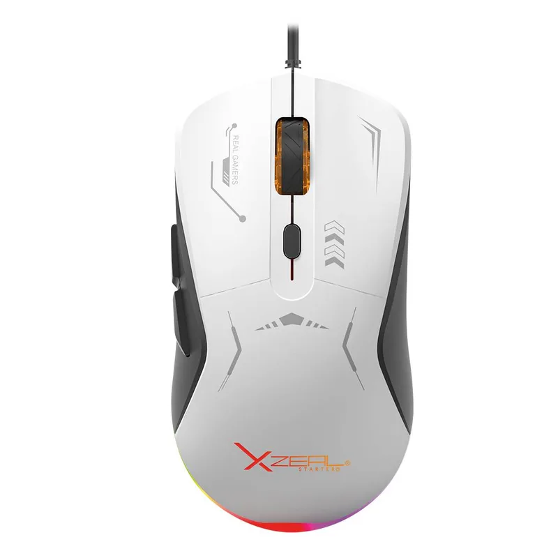 Mouse GAMER XST-401 BLANCO-NEGRO. XSAMGA2WB Xzeal 7200 DPI