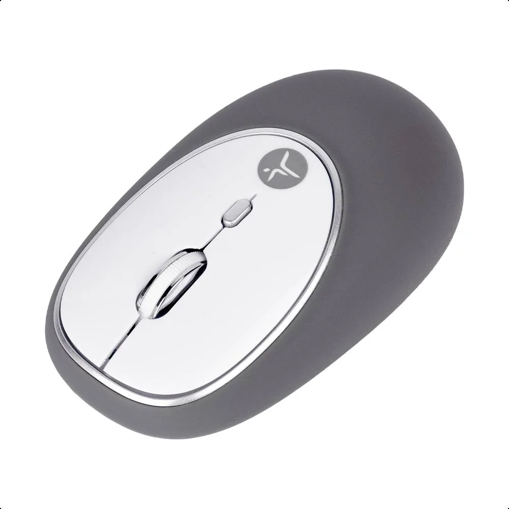 Mouse Inalámbrico de gel Jelly - Mate Grey Techzone TZACMOI16 - 1200DPI, con batería AAA incluida, 3 botones con alcance de 10 m Jelly-Mate Grey 1200