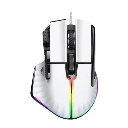 Mouse. Vorago. MOG602-WH GAME FACTOR. Alámbrico. 19 - 000 dpi MO-602-WH 19000 DPI