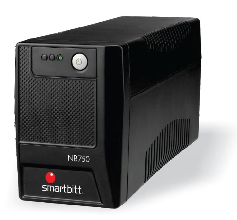 No-Break SMARTBITT SMARTBITT 750 (NB-750) - 750 VA, 375 W, Negro, Hogar y Oficina SBNB750