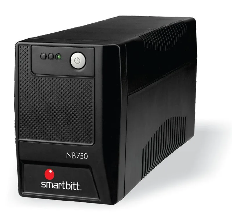 No-Break SMARTBITT SMARTBITT 750 (NB-750) - 750 VA, 375 W, Negro, Hogar y Oficina SBNB750