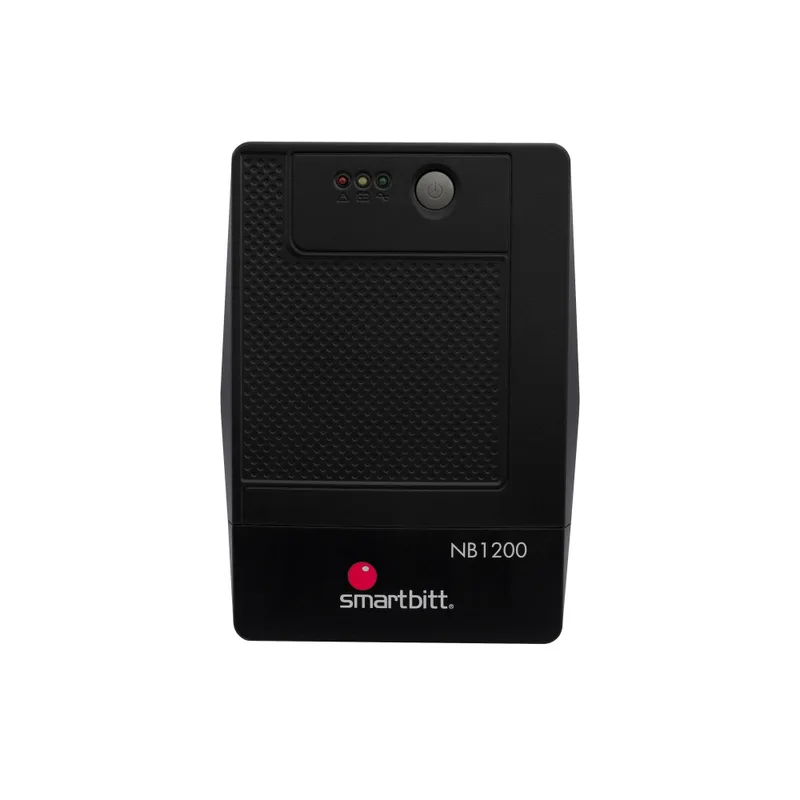 No-Break SMARTBITT - 1200 VA, 600 W, Negro, Hogar y Oficina SBNB1200