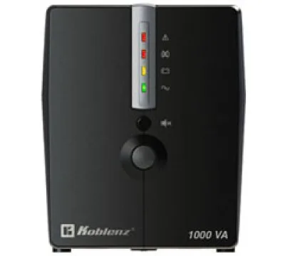 No-Break KOBLENZ 10017 USB/R - 1000 VA, 500 W, 1 h, Negro, Hogar y Oficina 00-4233-3