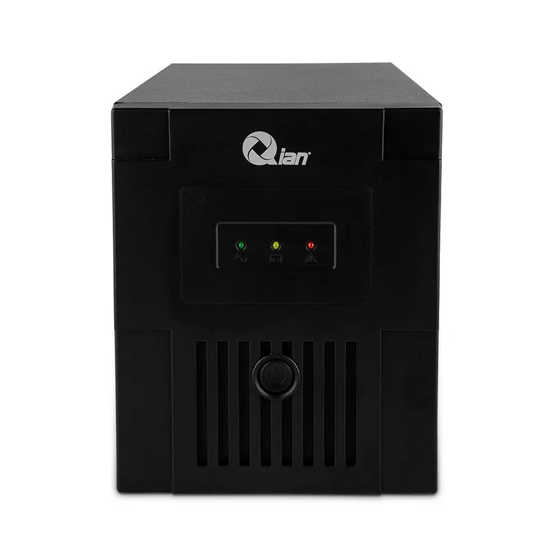 Qian No Break/ups 1000VA - Capacidad 1000VA Y 500W de Voltaje, Recarga en 4 a 6 Horas, Indicadores Led Y Alarma, 4 Tomas de Corriente, QEI-1000-01