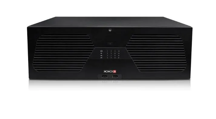 NVR de 128 canales Via Red - soporta cámaras IP de hasta 16 MP, Soporta 16 HDD 10 TB, 4K HDMI, analítico de Reconocimiento facial, NDDA, Check Point