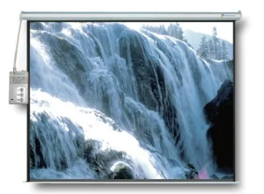 Pantalla de Proyección Multimedia Screens MSE-152 - 84 pulgadas, Eléctrica, Color blanco