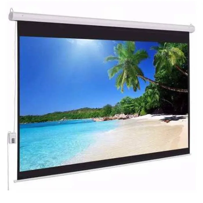 Pantalla de Proyección Eléctrica de Colgar MSE406 - Multimedia SCREEN, 4.06x3.05m. 200 pulgadas diagonales. Incluye C.R. Inalámbrico y alámbrico