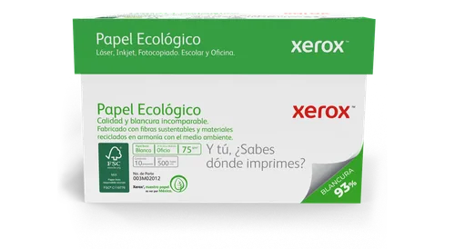 Xerox Papel Ecologico Oficio 93 Blancura Ecológico 8.5 x 13.3 pulgadas 003M02012