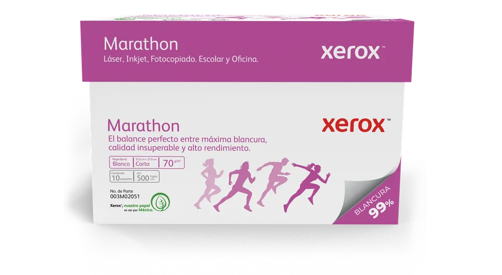 Xerox Papel Marathon Carta 99 Blancura 8.5 x 11 pulgadas 003M02051