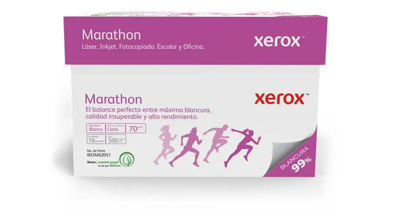 Xerox Papel Marathon Carta 99 Blancura 8.5 x 11 pulgadas 003M02051