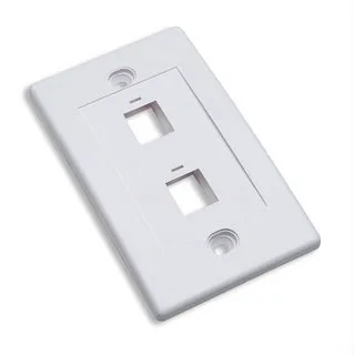 163293 Tapa (faceplate) 2 Perforacion Color Blanco INTELLINET