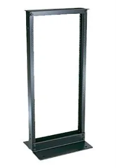 Rack de dos postes para instalaciones en piso WAM WAM-RACK419 - Acero, 25UR, 19 pulgadas Negro