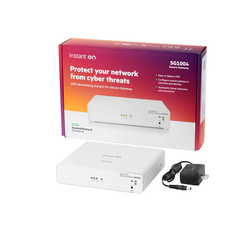 Secure Gateway HPE Instant On SG1004 4 Puertos Gigabit - Firewall, VPN, Balanceador de Carga IDS/IPS (S0G33A) Hewlett Packard Enterprise Instant On