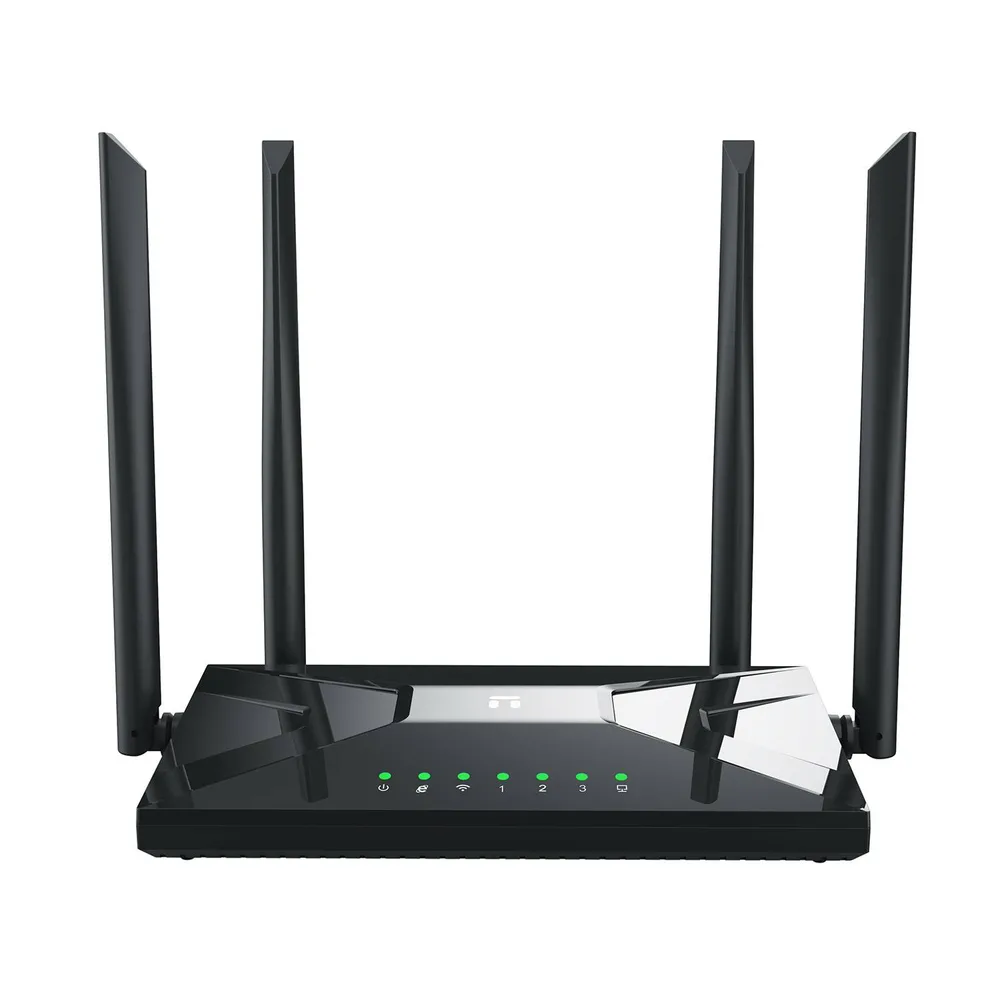 Netis Router inalambrico NC65 - 4 puertos, WIFI 5, 1200 Mbps, Router, AP, WISP, Modo Cliente, Repetidor, 4 Antenas 5 dBi, Puerto Gigabit 867 Mbit/s