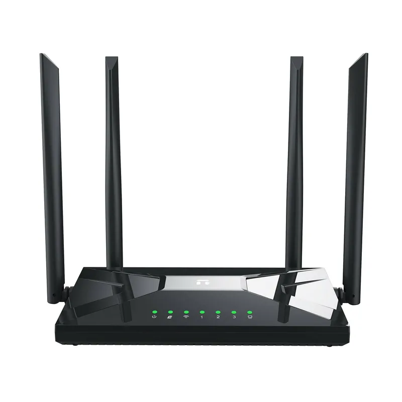 Netis Router inalambrico NC65 - 4 puertos, WIFI 5, 1200 Mbps, Router, AP, WISP, Modo Cliente, Repetidor, 4 Antenas 5 dBi, Puerto Gigabit 867 Mbit/s