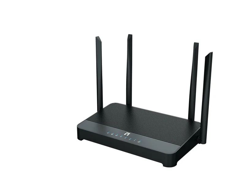 Netis Router Inalámbrico NX31 (AX3000) - 4 puertos, WIFI 6, 3000 Mbps, Router, AP, 4 Antenas de 5 dBi Negro
