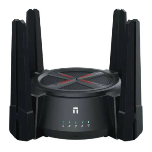 Router y punto de acceso NX62 AX6000 Wi-Fi 6 Mesh todo en uno - 8 antenas de alta ganancia NETIS Negro