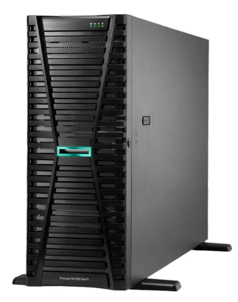 HPE ProLiant ML350 Gen11 4410Y 2.0GHz 12c 1P 64GB-R 8SFF MR408i-o 2x960GB SSD 2x800W RPS LA Server Hewlett Packard Enterprise 2 GHz P75341-DM5
