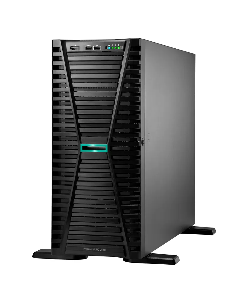 HPE ProLiant ML110 Gen11 3508U 2.1GHz 8c 1P 1x32GB-R 4LFF con dos discos 960GB SSD Hewlett Packard Enterprise ML 110 Gen11 8cores SSD 32 GB P84098-DM5