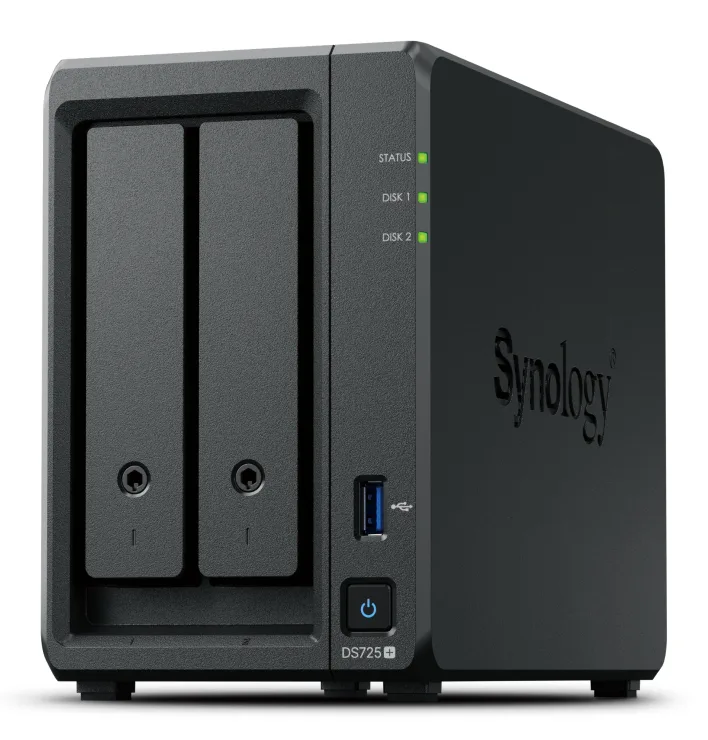 Servidor NAS marca Synology modelo DS725+ 2 Bahias DiskStation 4 GB