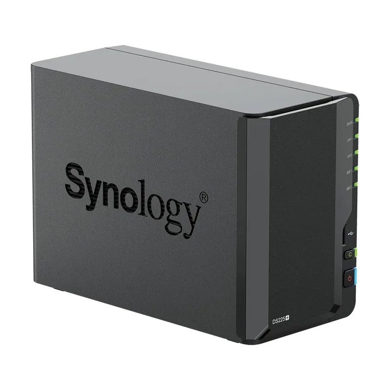 Servidor NAS marca Synology modelo DS225+ 2 Bahias Intel Celeron
