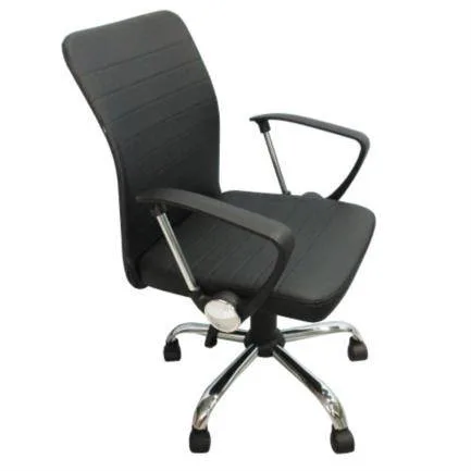 Silla Ejecutiva Nextep NE-650R Altura Ajustable Reclinable Polipiel/Base Giratoria Color Negro