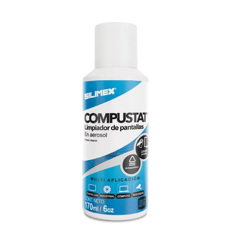 Limpiador antiestático SILIMEX - Azul, LCD/TFT/Plasma COMPUSTAT