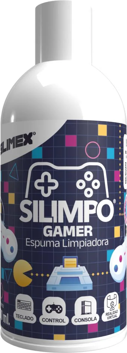 SILIMPO GAMER 300 ML La Espuma Limpiadora que Todo Gamer Necesita SILIMEX Blanco 7503018454139