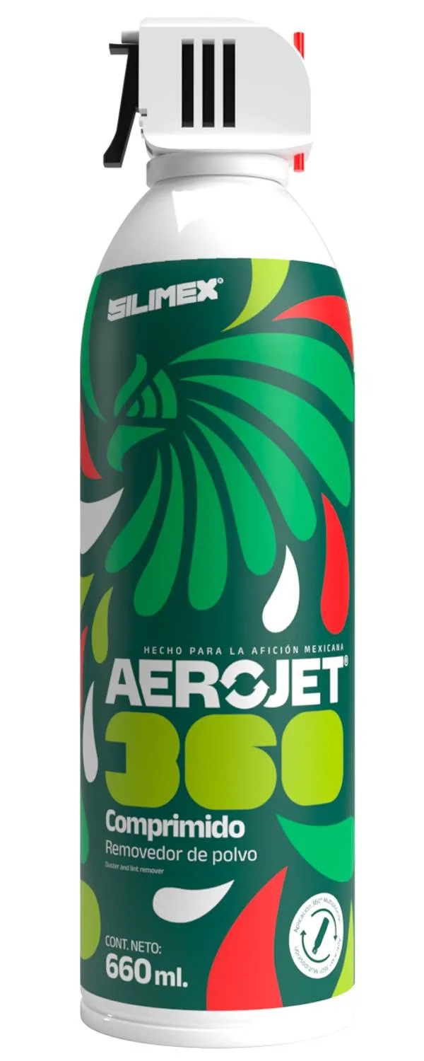 Aire Comprimido Aerojet 360° 660 ml (Edicion limitada MUNDIAL) SILIMEX 750300219663