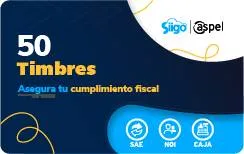 Timbres Fiscales ASPEL PAQUETE DE 50 Timbres FACTE/50 (Electrónico) FACTE/50 Electrónicos SAE