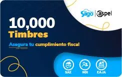 Timbres Fiscales ASPEL Paquete de 10 - 000 Timbres FACTE/10000 (Electrónico) FACTE/10000 Electrónicos SAE