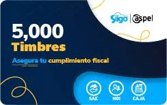 Timbres Fiscales ASPEL Paquete de 5000 Timbres FACTE/5000 (Electrónico) FACTE/5000 Electrónicos