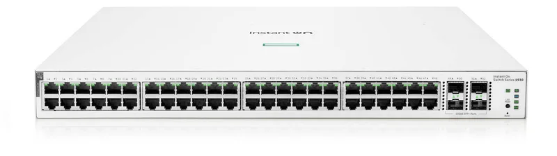 Switch HPE Instant On 1930 Gigabit Ethernet - 48 puertos PoE Clase 4 370 W, 4SFP+ 10GbE (JL686B) Hewlett Packard Enterprise