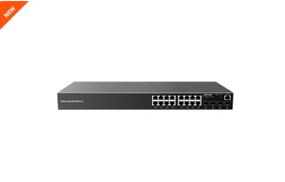 Switch Administrable Capa L2+ - 16 ptos Gigabit + 4 SFP, compatible con GWN Cloud Grandstream GWN7802