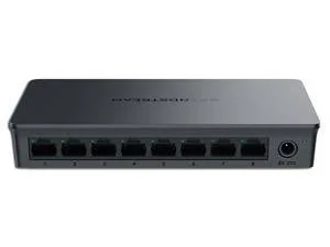 Switch No administrable - 8 puertos Gigabit con crossover automático MDI/MDIX, gabinete plástico para escritorio o pared Grandstream GWN7701