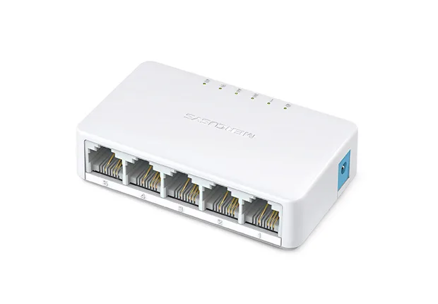 Switch Mercusys MS105 de 5 Puertos 10/100MBPS de Diseño Compacto E Instalación Flexible para Escritorio Blanco